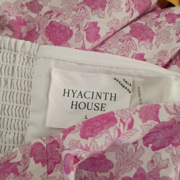 Tuckernuck Hyacinth House Assymetrical Ruffle Floral Camellia Strapless Dress L - Picture 9 of 10